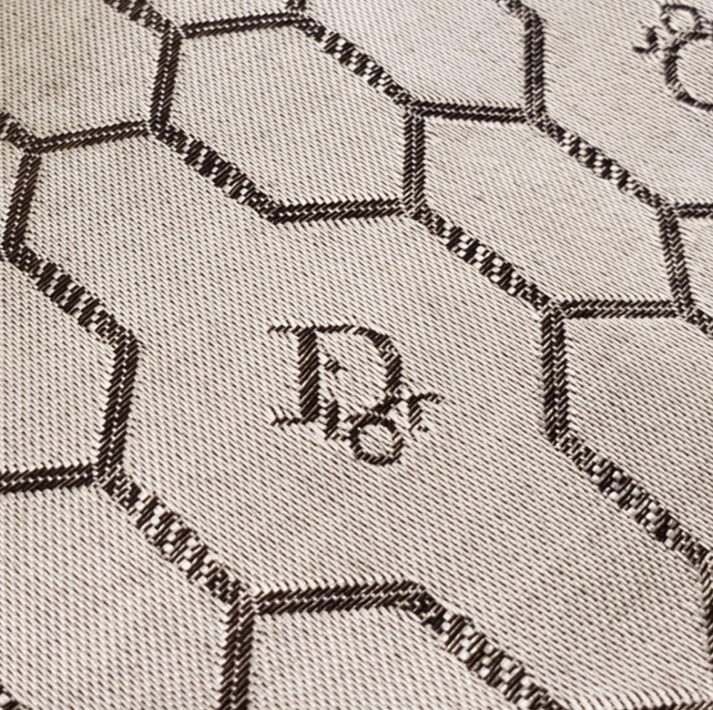 CHRISTIAN DIOR 80s Beige Bag Honeycomb Sacs De Beaute Cosmetic Bag Unisex NEW - Picture 14 of 16